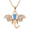 Кулон Xuping колір 18K з кр-ми Swarovski на ланцюжку Слон з кристалом АВ довжина 39,5-44,5см х фото №3 Кулон Xuping колір 18K з кр-ми Swarovski на ланцюжку Слон з кристалом АВ довжина 39,5-44,5см х фото №3