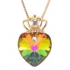 Кулон Xuping колір 18K з кр-ми Swarovski на ланцюжку Серце Vitrail Medium з короною довжина 39,5-44,5см х фото №3 Кулон Xuping колір 18K з кр-ми Swarovski на ланцюжку Серце Vitrail Medium з короною довжина 39,5-44,5см х фото №3