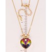 Кулон Xuping колір 18K з кр-ми Swarovski на ланцюжку Серце Vitrail Medium з короною довжина 39,5-44,5см х фото №4 Кулон Xuping колір 18K з кр-ми Swarovski на ланцюжку Серце Vitrail Medium з короною довжина 39,5-44,5см х фото №4