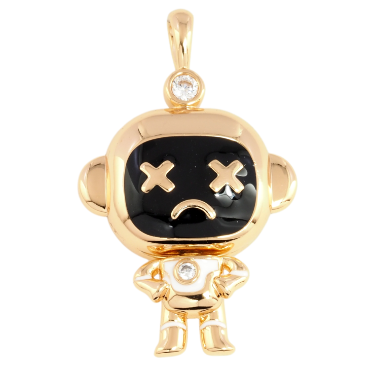 Кулон Xuping Позолота 18K Чоловічок для ланцюжка до 5мм фото №3 Кулон Xuping Позолота 18K Чоловічок для ланцюжка до 5мм фото №3