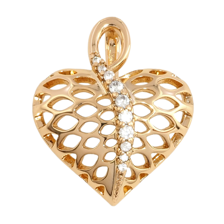 Кулон Xuping Позолота 18K Сердечко для ланцюжка до 3мм фото №19 Кулон Xuping Позолота 18K Сердечко для ланцюжка до 3мм фото №19