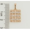 Кулон Xuping Позолота 18K Декоративний візерунок з доріжками цирконію для ланцюжка до 5мм фото №2 Кулон Xuping Позолота 18K Декоративний візерунок з доріжками цирконію для ланцюжка до 5мм фото №2