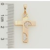 Кулон Xuping Позолота 18K Крест с цирконием для цепочки до 5мм фото №2 Кулон Xuping Позолота 18K Крест с цирконием для цепочки до 5мм фото №2