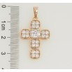 Кулон Xuping Позолота 18K Крест с цирконием для цепочки до 6мм фото №2 Кулон Xuping Позолота 18K Крест с цирконием для цепочки до 6мм фото №2