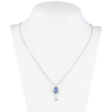 Кулон Xuping колір Родій з кр-ми Swarovski на ланцюжку Келих з кристалом Tanzanite дл. 41,5-46,5см х 1мм фото №2 Кулон Xuping колір Родій з кр-ми Swarovski на ланцюжку Келих з кристалом Tanzanite дл. 41,5-46,5см х 1мм фото №2