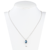 Кулон Xuping колір Родій з кр-ми Swarovski на ланцюжку Келих з кристалом Montana дл. 41,5-47см х 1мм фото №2