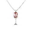 Кулон Xuping цвет Родий с кр-ми Swarovski на цепочке Бокал с кристаллом Amethyst дл. 42-47см х 1мм фото №2 Кулон Xuping цвет Родий с кр-ми Swarovski на цепочке Бокал с кристаллом Amethyst дл. 42-47см х 1мм фото №2