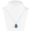 Кулон Xuping цвет Родий с кристаллами Swarovski на цепочке Кристалл Montana длина 39-44.5см х 1мм фото №2 Кулон Xuping цвет Родий с кристаллами Swarovski на цепочке Кристалл Montana длина 39-44.5см х 1мм фото №2