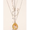Кулон Xuping цвет Родий с кристаллами Swarovski на цепочке Кристалл Peach Delite длина 39-44см х 1мм фото №6 Кулон Xuping цвет Родий с кристаллами Swarovski на цепочке Кристалл Peach Delite длина 39-44см х 1мм фото №6