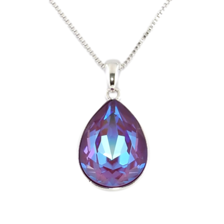 Кулон Xuping колір Родій із кристалами Swarovski на ланцюжку Кристал Siam Shimmer довжина 39-44см х 1мм фото №8 Кулон Xuping колір Родій із кристалами Swarovski на ланцюжку Кристал Siam Shimmer довжина 39-44см х 1мм фото №8
