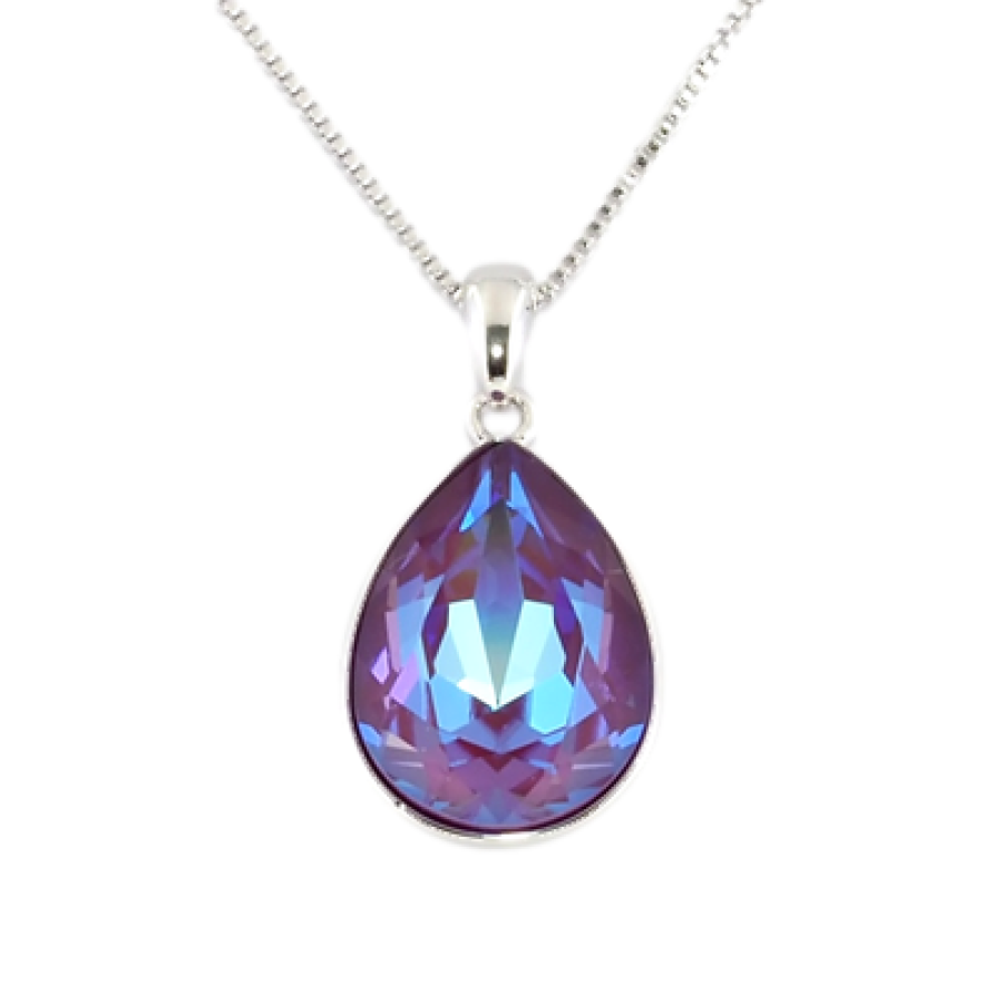 Кулон Xuping цвет Родий с кристаллами Swarovski на цепочке Кристалл Siam Shimmer длина 39-44см х 1мм фото №1 Кулон Xuping цвет Родий с кристаллами Swarovski на цепочке Кристалл Siam Shimmer длина 39-44см х 1мм фото №1