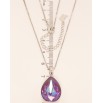 Кулон Xuping цвет Родий с кристаллами Swarovski на цепочке Кристалл Siam Shimmer длина 39-44см х 1мм фото №6 Кулон Xuping цвет Родий с кристаллами Swarovski на цепочке Кристалл Siam Shimmer длина 39-44см х 1мм фото №6