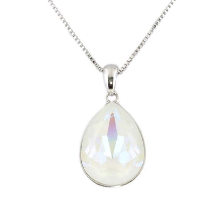 Кулон Xuping цвет Родий с кристаллами Swarovski на цепочке Кристалл White Opal длина 39.5-45см х 1мм фото №19 Кулон Xuping цвет Родий с кристаллами Swarovski на цепочке Кристалл White Opal длина 39.5-45см х 1мм фото №19