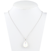 Кулон Xuping цвет Родий с кристаллами Swarovski на цепочке Кристалл White Opal длина 39.5-45см х 1мм фото №3 Кулон Xuping цвет Родий с кристаллами Swarovski на цепочке Кристалл White Opal длина 39.5-45см х 1мм фото №3