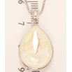 Кулон Xuping цвет Родий с кристаллами Swarovski на цепочке Кристалл White Opal длина 39.5-45см х 1мм фото №4 Кулон Xuping цвет Родий с кристаллами Swarovski на цепочке Кристалл White Opal длина 39.5-45см х 1мм фото №4