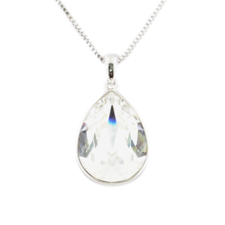 Кулон Xuping цвет Родий с кристаллами Swarovski на цепочке Кристалл Clear длина 39-44см х 1мм фото №4 Кулон Xuping цвет Родий с кристаллами Swarovski на цепочке Кристалл Clear длина 39-44см х 1мм фото №4