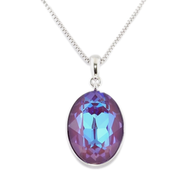 Кулон Xuping цвет Родий с кристаллами Swarovski на цепочке Кристалл Siam Shimmer длина 39-44,5см х 1мм фото №1 Кулон Xuping цвет Родий с кристаллами Swarovski на цепочке Кристалл Siam Shimmer длина 39-44,5см х 1мм фото №1