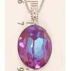 Кулон Xuping цвет Родий с кристаллами Swarovski на цепочке Кристалл Siam Shimmer длина 39-44,5см х 1мм фото №3 Кулон Xuping цвет Родий с кристаллами Swarovski на цепочке Кристалл Siam Shimmer длина 39-44,5см х 1мм фото №3