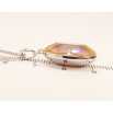 Кулон Xuping колір Родій із кристалами Swarovski на ланцюжку Кристал Peach Delite довжина 39-45см х 1мм фото №4