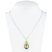 Кулон Xuping цвет Родий с кристаллами Swarovski на цепочке Кристалл Vitrail Medium длина 40-45.5см х 1мм фото №2 Кулон Xuping цвет Родий с кристаллами Swarovski на цепочке Кристалл Vitrail Medium длина 40-45.5см х 1мм фото №2