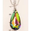 Кулон Xuping цвет Родий с кристаллами Swarovski на цепочке Кристалл Vitrail Medium длина 40-45.5см х 1мм фото №3 Кулон Xuping цвет Родий с кристаллами Swarovski на цепочке Кристалл Vitrail Medium длина 40-45.5см х 1мм фото №3