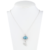 Кулон Xuping цвет Родий с кристаллами Swarovski на цепочке Котик с кристаллом Aquamarine длина 39.5-44см х фото №2 Кулон Xuping цвет Родий с кристаллами Swarovski на цепочке Котик с кристаллом Aquamarine длина 39.5-44см х фото №2