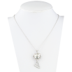 Кулон Xuping цвет Родий с кристаллами Swarovski на цепочке Котик с кристаллом Clear длина 39.5-42.5см х 1мм фото №2 Кулон Xuping цвет Родий с кристаллами Swarovski на цепочке Котик с кристаллом Clear длина 39.5-42.5см х 1мм фото №2