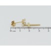 Сережки Xuping TTM Stainless Steel колір 14K пусети Підвіски хрестики на кристалах фото №2