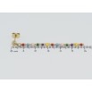 Серьги Xuping TTM Stainless Steel цвет 14K пусеты Декоративные подвески с разноцветными бусинами фото №2 Серьги Xuping TTM Stainless Steel цвет 14K пусеты Декоративные подвески с разноцветными бусинами фото №2