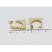 Серьги Xuping TTM Stainless Steel цвет 14K пусеты Декоративные фото №2