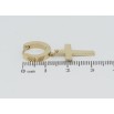 Серьги Xuping TTM Stainless Steel цвет 14K подвески на колечках Крестики фото №2 Серьги Xuping TTM Stainless Steel цвет 14K подвески на колечках Крестики фото №2