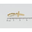 Серьги Xuping TTM Stainless Steel цвет 14K подвески на колечках Крестики фото №2 Серьги Xuping TTM Stainless Steel цвет 14K подвески на колечках Крестики фото №2