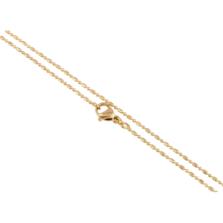 Ланцюжок Xuping Позолота 18K Плетіння Перлина довжина 49см х 1мм фото №1