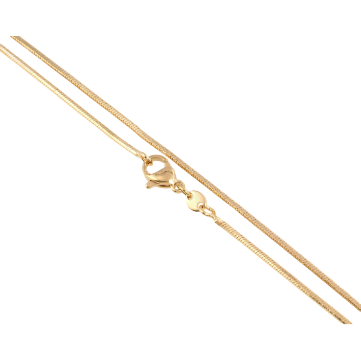 Ланцюжок Xuping Позолота 18K Плетіння Ювелірний шнур 4-х гранний довжина 51см х 1мм фото №5 Ланцюжок Xuping Позолота 18K Плетіння Ювелірний шнур 4-х гранний довжина 51см х 1мм фото №5