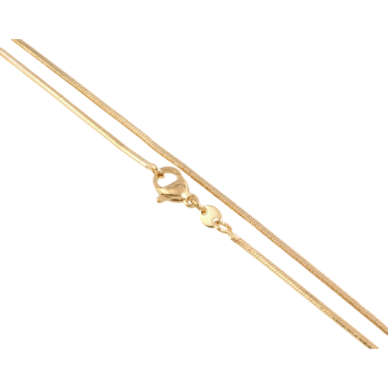 Ланцюжок Xuping Позолота 18K Плетіння Ювелірний шнур 4-х гранний довжина 51см х 1мм фото №21