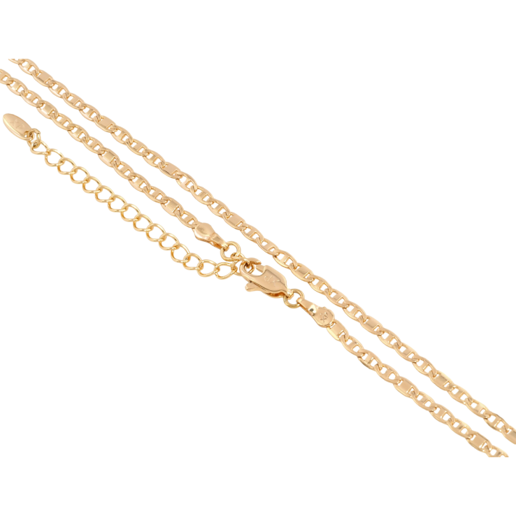 Ланцюжок Xuping Позолота 18K Плетіння Морський ланцюг довжина 45-50см х 2мм фото №2 Ланцюжок Xuping Позолота 18K Плетіння Морський ланцюг довжина 45-50см х 2мм фото №2