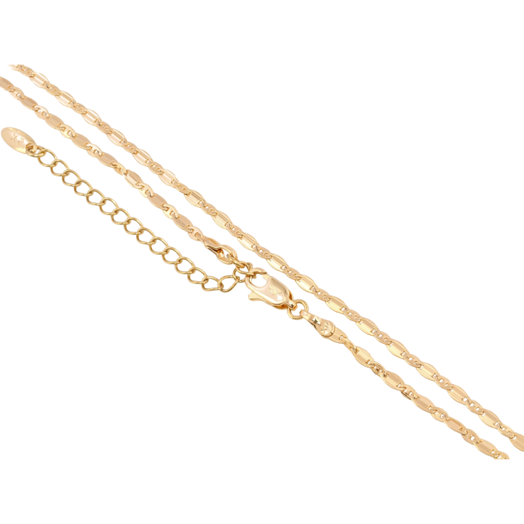 Ланцюжок Xuping Позолота 18K Плетіння Морський ланцюг довжина 43-48см х 2мм фото №12 Ланцюжок Xuping Позолота 18K Плетіння Морський ланцюг довжина 43-48см х 2мм фото №12