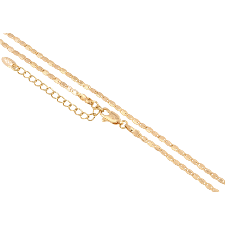 Цепочка Xuping Позолота 18K Плетение Морская цепь перекрученная длина 44-49см х 2мм фото №19