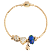Браслет Xuping Позолота 18K В стиле Pandora Ювелирный шнур с бусинами длина 21.5см х 3мм фото №2 Браслет Xuping Позолота 18K В стиле Pandora Ювелирный шнур с бусинами длина 21.5см х 3мм фото №2