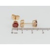 Серьги Xuping Позолота 18K пусеты Красные фианиты в 4-х крапановой оправе ø 6мм фото №2 Серьги Xuping Позолота 18K пусеты Красные фианиты в 4-х крапановой оправе ø 6мм фото №2