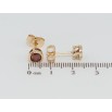 Серьги Xuping Позолота 18K пусеты Красные фианиты в ободковой оправе ø 6мм фото №2 Серьги Xuping Позолота 18K пусеты Красные фианиты в ободковой оправе ø 6мм фото №2