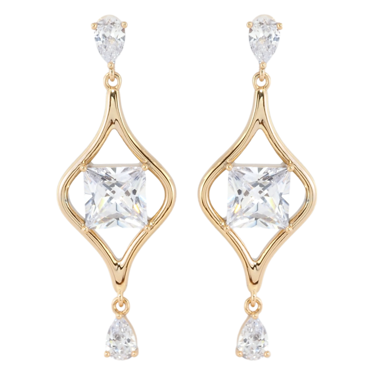 Серьги Xuping Позолота 18K пусеты Декоративные подвески фото №10 Серьги Xuping Позолота 18K пусеты Декоративные подвески фото №10