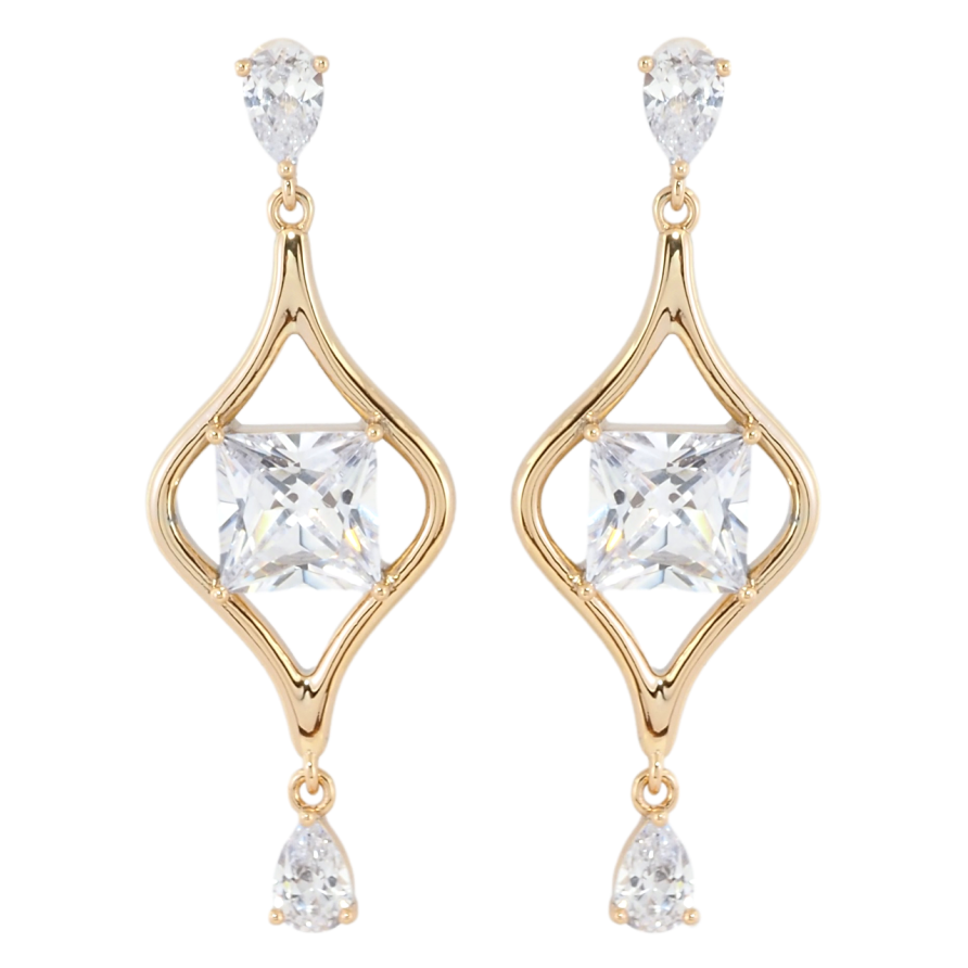 Серьги Xuping Позолота 18K пусеты Декоративные подвески фото №1
