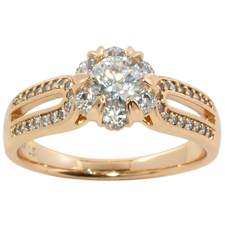 Каблучка Xuping Позолота 18K Кристальна квіточка фото №16 Каблучка Xuping Позолота 18K Кристальна квіточка фото №16