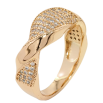 Кольцо Xuping Позолота 18K Узор с инкрустацией цирконием фото №2 Кольцо Xuping Позолота 18K Узор с инкрустацией цирконием фото №2