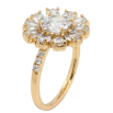 Каблучка Xuping Позолота 18K Кристальна квітка фото №2 Каблучка Xuping Позолота 18K Кристальна квітка фото №2