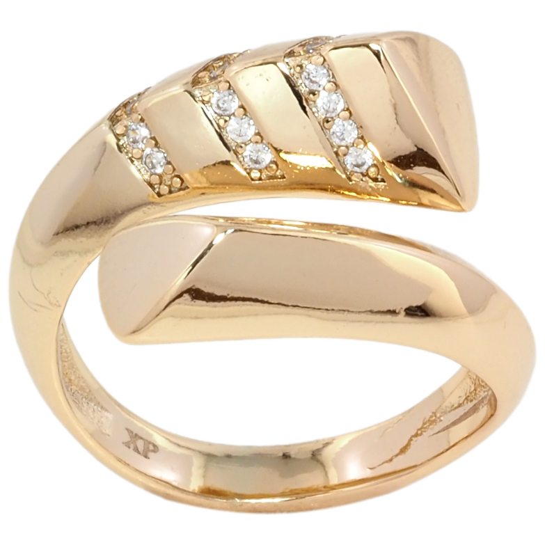 Кольцо Xuping Позолота 18K Декоративный узор с цирконием фото №2 Кольцо Xuping Позолота 18K Декоративный узор с цирконием фото №2