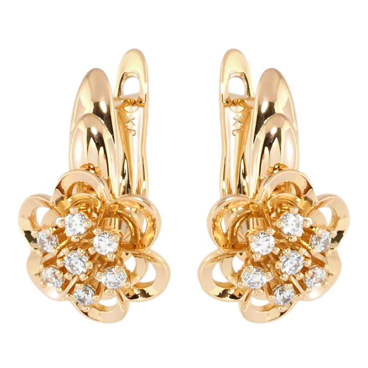 Серьги Xuping Позолота 18K английский замок Цветочки фото №20 Серьги Xuping Позолота 18K английский замок Цветочки фото №20