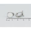 Сережки Xuping TTM Stainless Steel колір Родій колечка Кола з білою емаллю фото №2