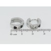 Серьги Xuping TTM Stainless Steel цвет Родий колечки Узор черные сердечки фото №2 Серьги Xuping TTM Stainless Steel цвет Родий колечки Узор черные сердечки фото №2